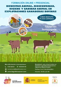 Bienestar animal, bioseguridad, higiene y sanidad animal en explotaciones ganaderas bovinas