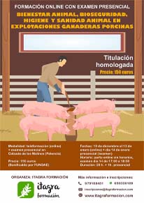 Bienestar animal, bioseguridad, higiene y sanidad animal en explotaciones ganaderas porcinas