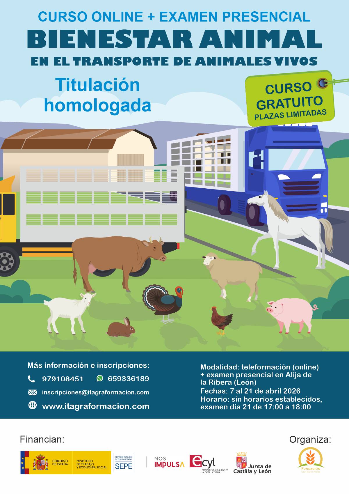 Curso de bienestar animal en el transporte
