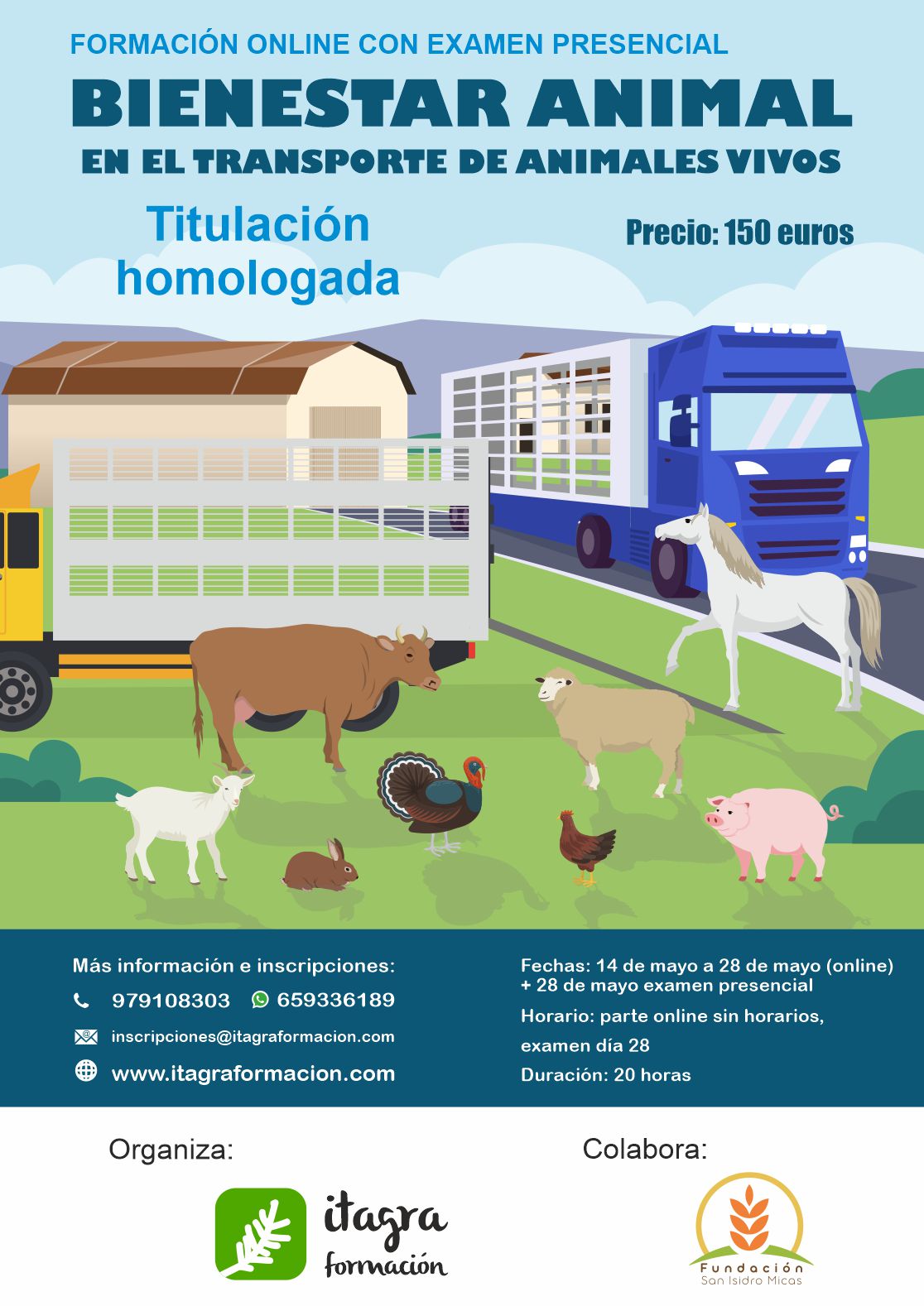 Curso de bienestar animal en el transporte