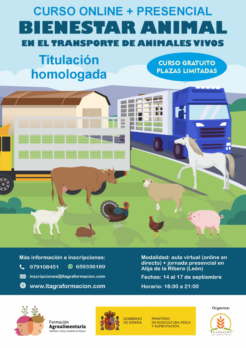 Curso de bienestar animal en el transporte