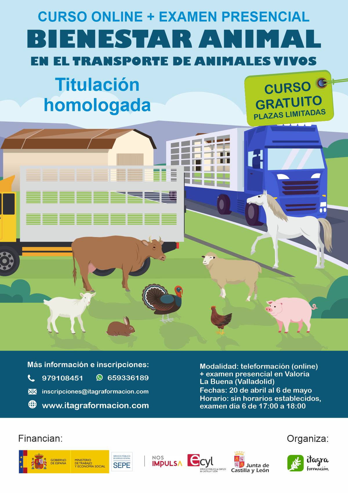 Curso de bienestar animal en el transporte