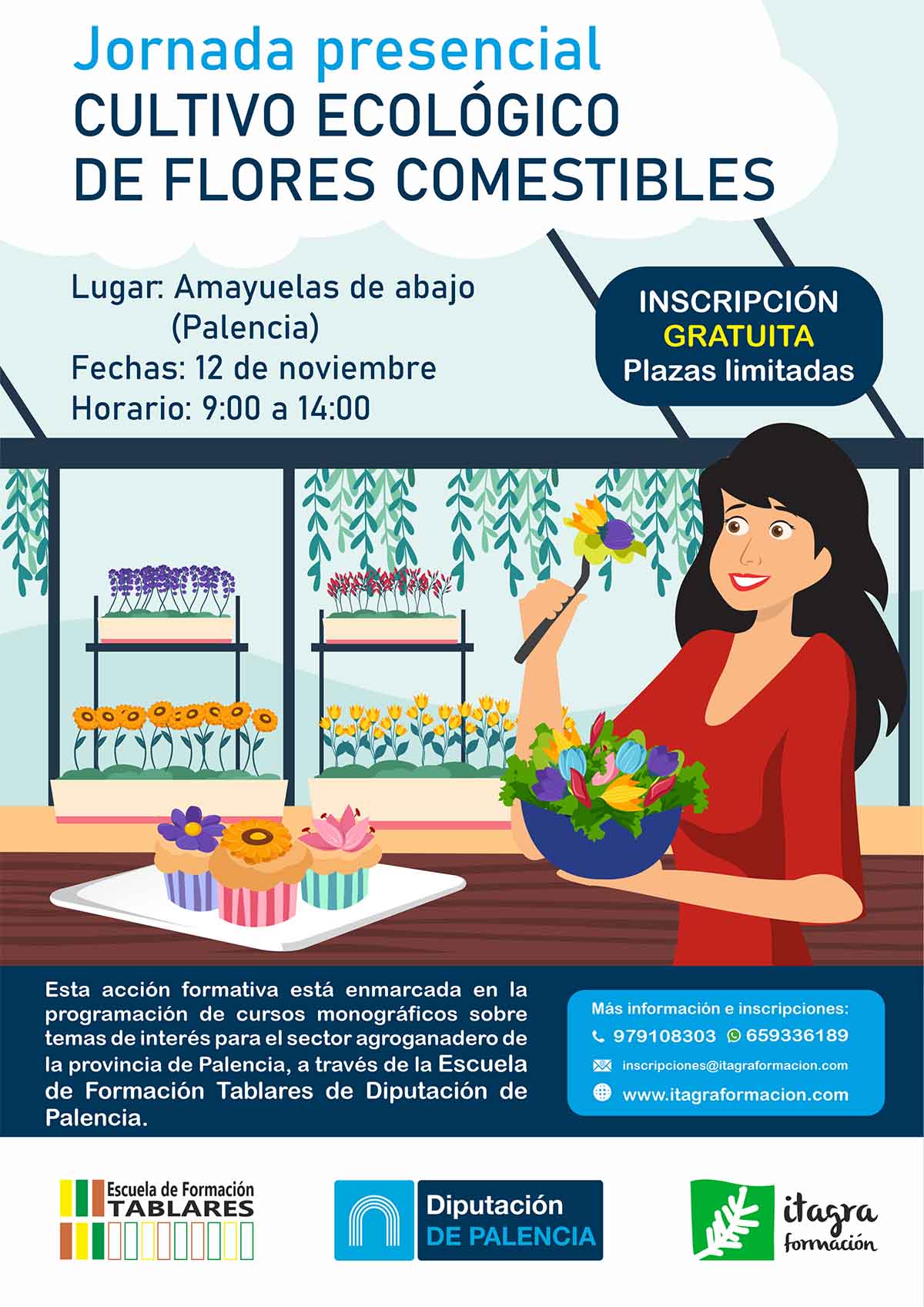 Cultivo ecológico de flores comestibles