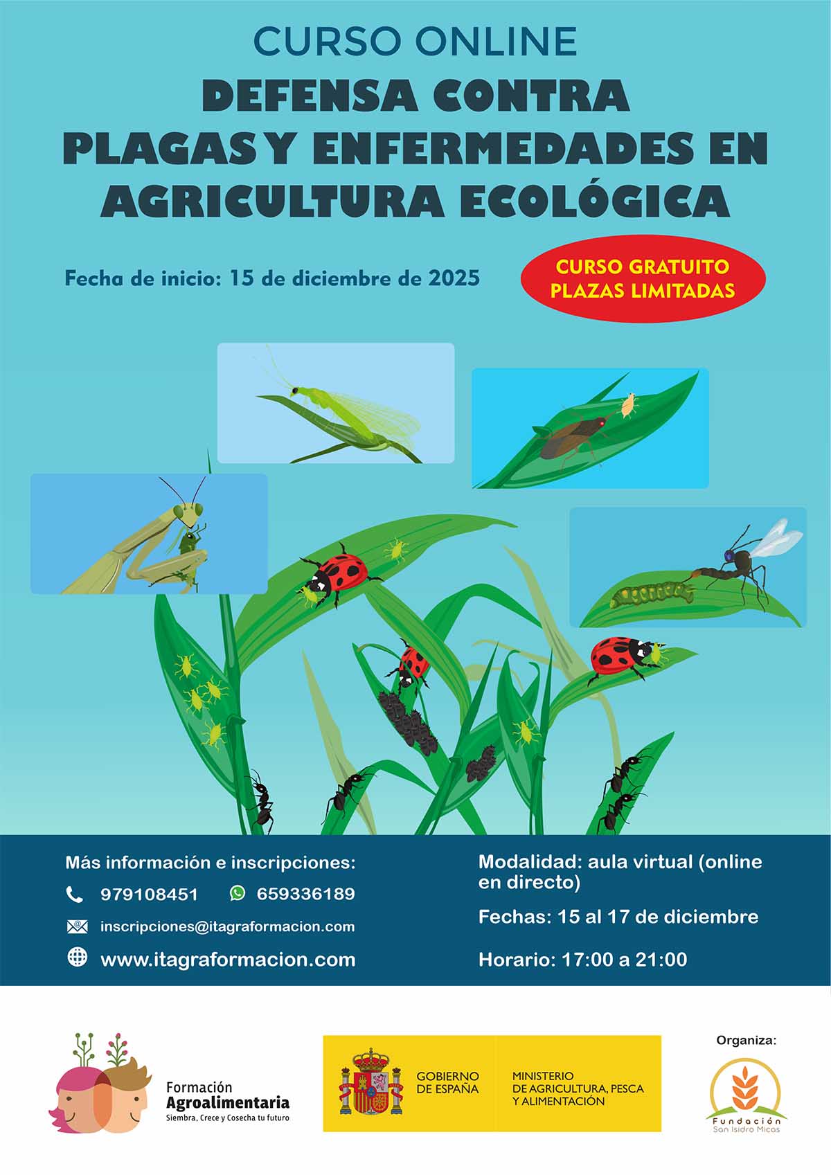 Defensa contra plagas y enfermedades en agricultura ecológica