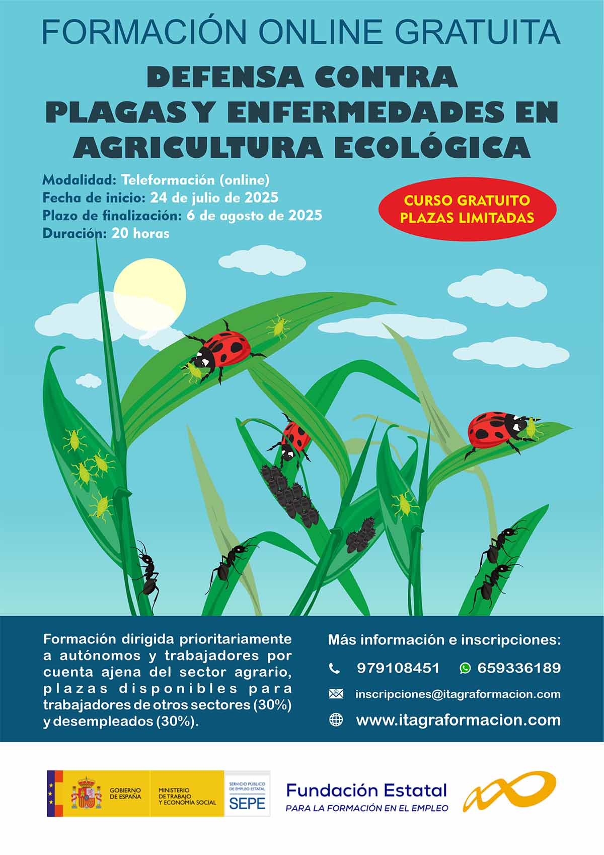 Defensa contra plagas y enfermedades en agricultura ecológica