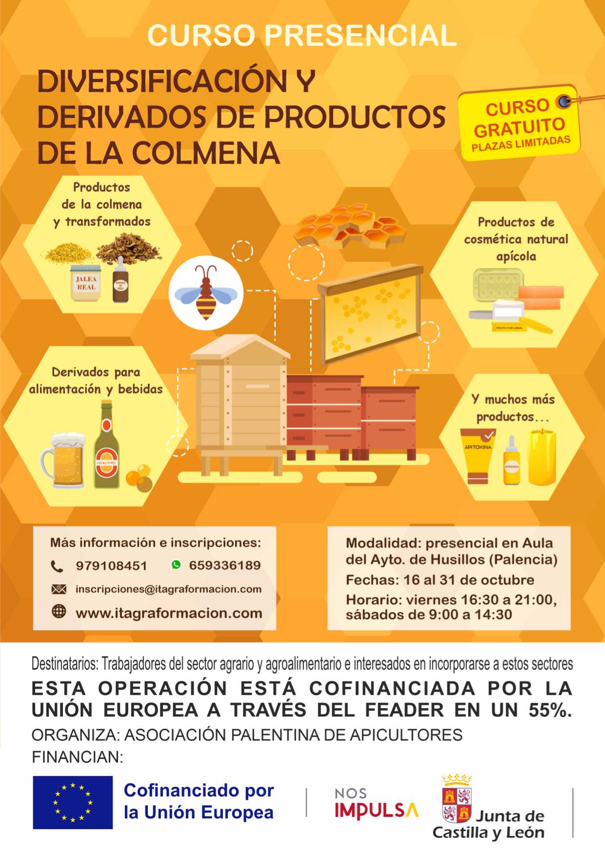 Diversificación y derivados de productos de la colmena