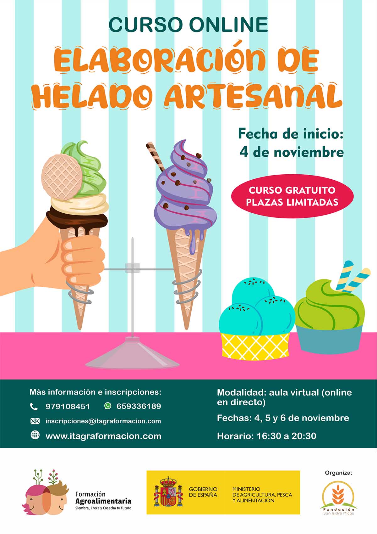 Elaboración de helado artesanal