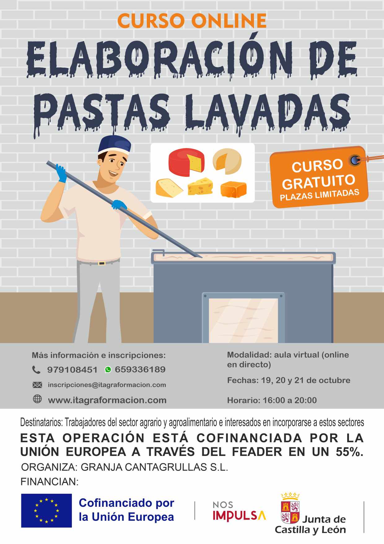 Elaboración de pastas lavadas