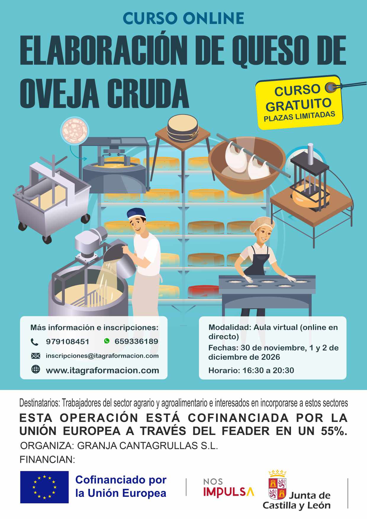 Elaboración de queso de oveja cruda