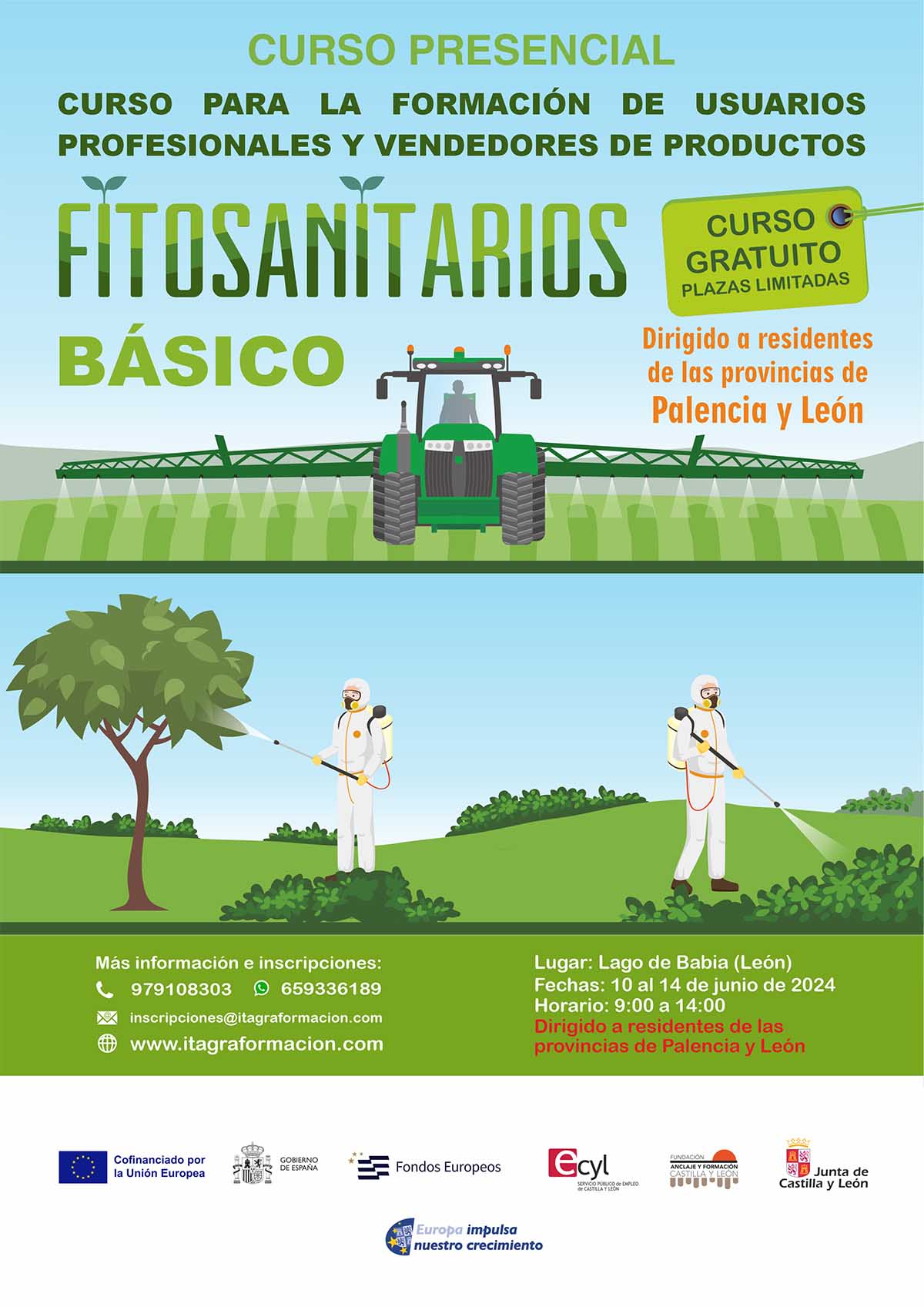 Curso para la formación de usuarios profesionales y vendedores de productos fitosanitarios. Básico
