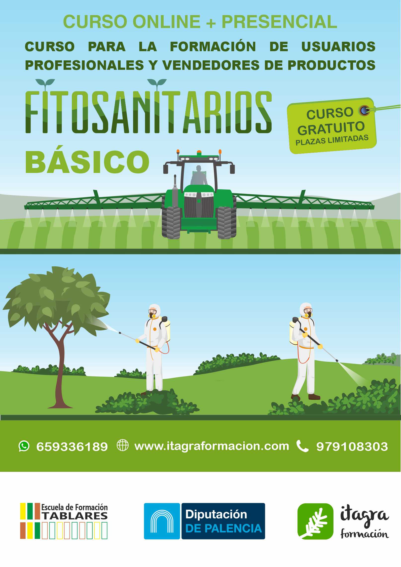 Curso para la formación de usuarios profesionales y vendedores de productos fitosanitarios. Básico