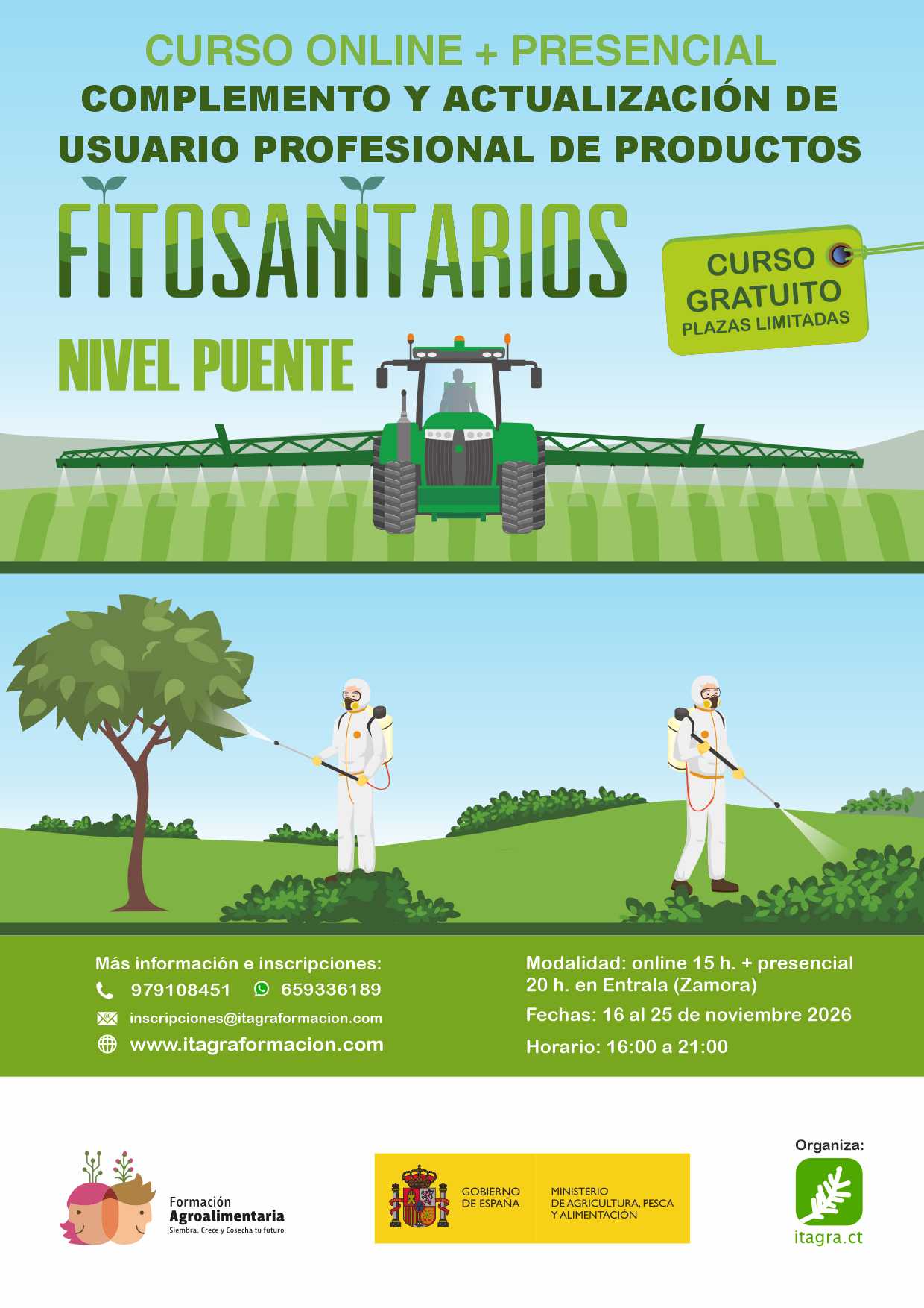 Curso para la formación de usuarios profesionales y vendedores de productos fitosanitarios. Puente