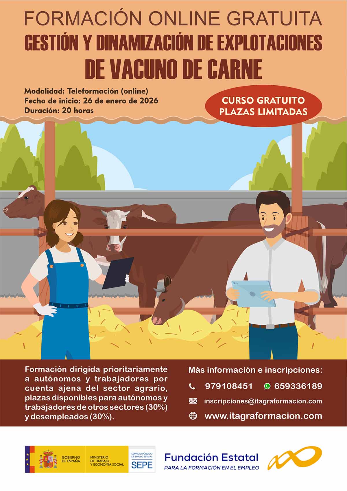 Gestión y dinamización de explotaciones de vacuno de carne