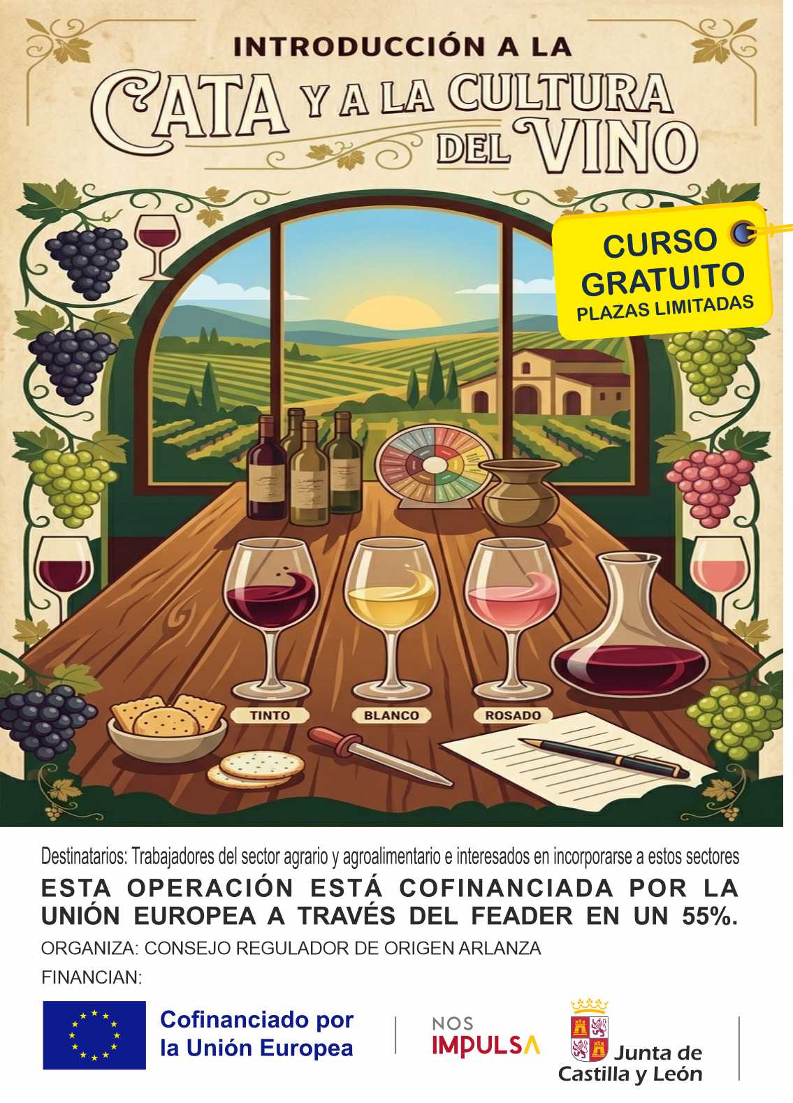 Introducción a la cata y a la cultura del vino