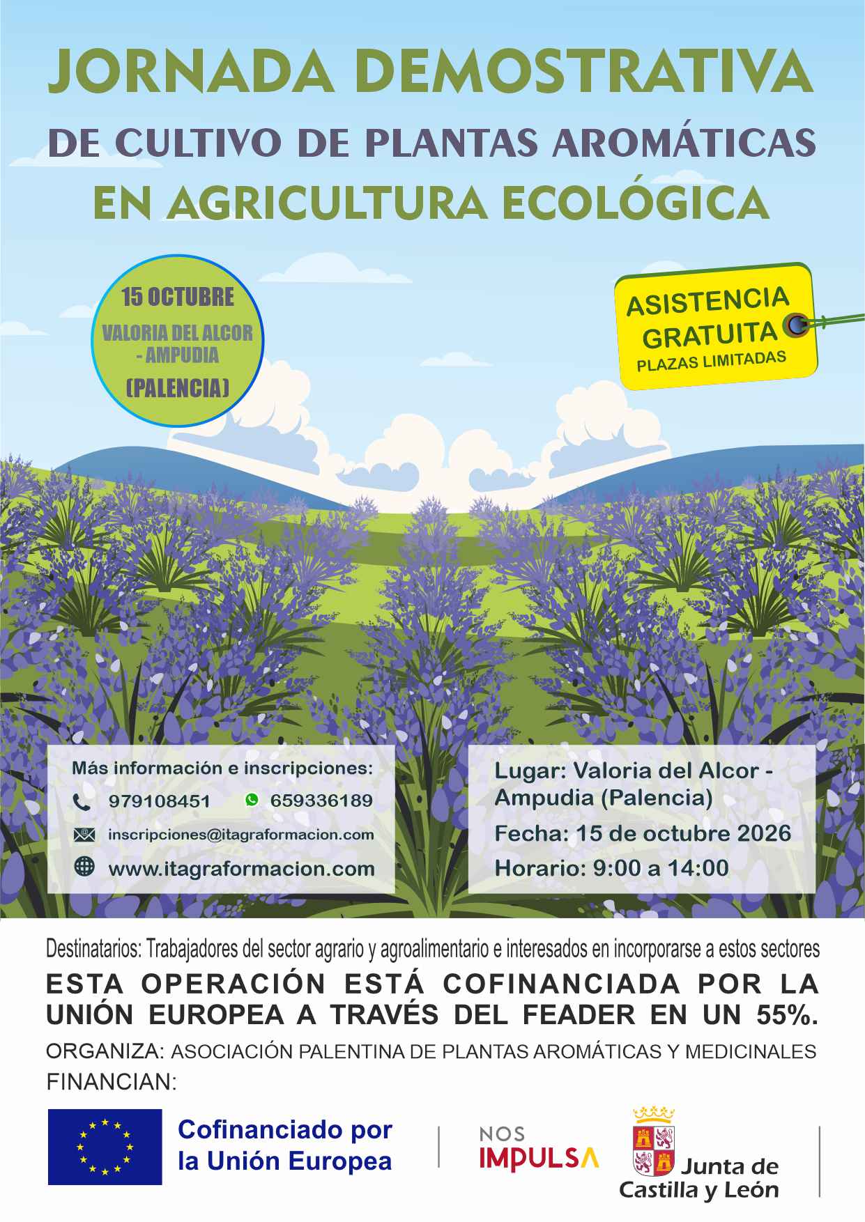 Jornada demostrativa de cultivos de plantas aromáticas en agricultura ecológica
