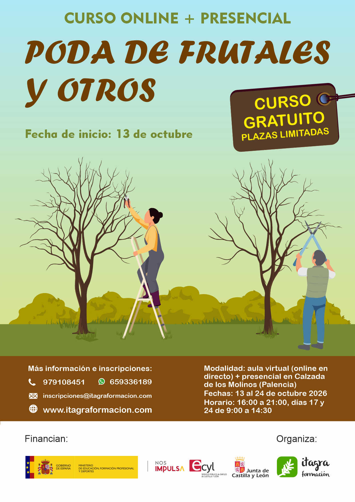 Poda de frutales y otros (cítricos, vid y olivo)