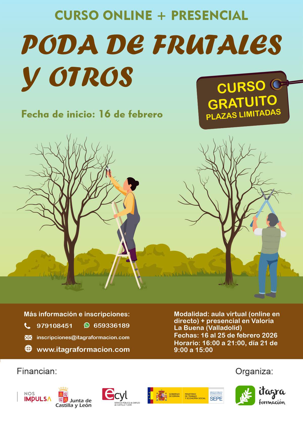 Poda de frutales y otros