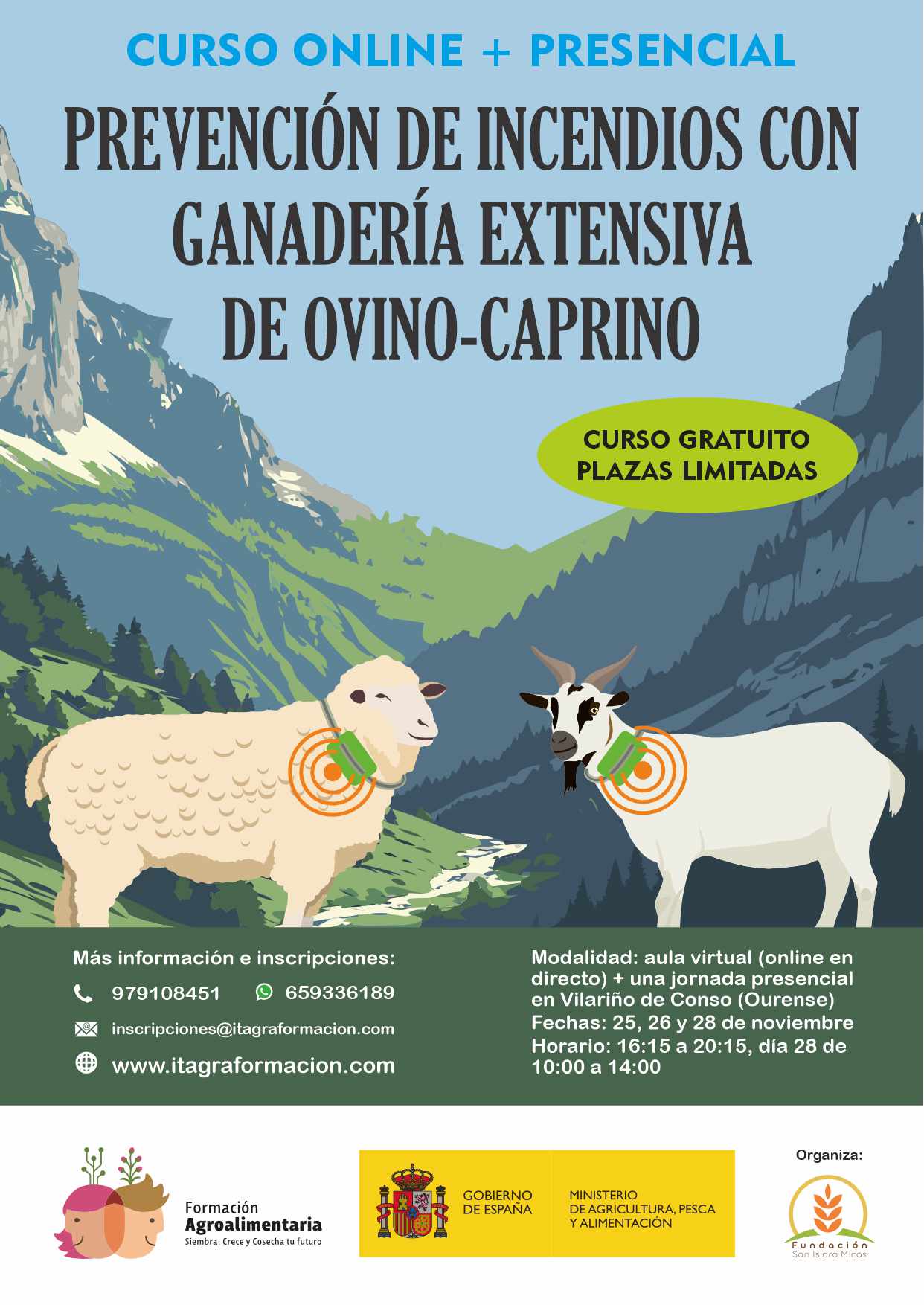 Prevención de incendios con ganadería extensiva de ovino-caprino