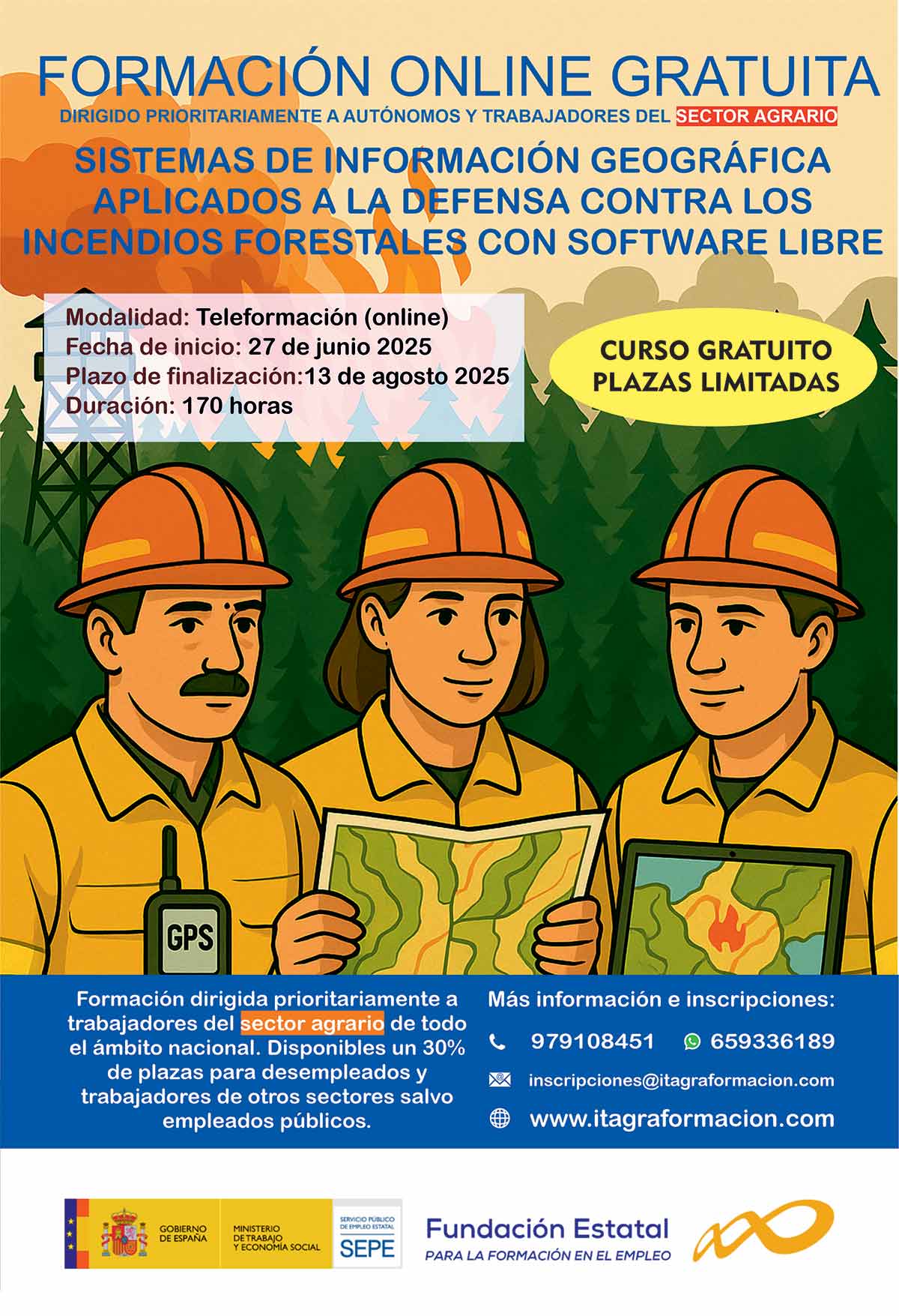 Sistemas de información geográfica aplicados a la defensa contra los incendios  forestales con software libre