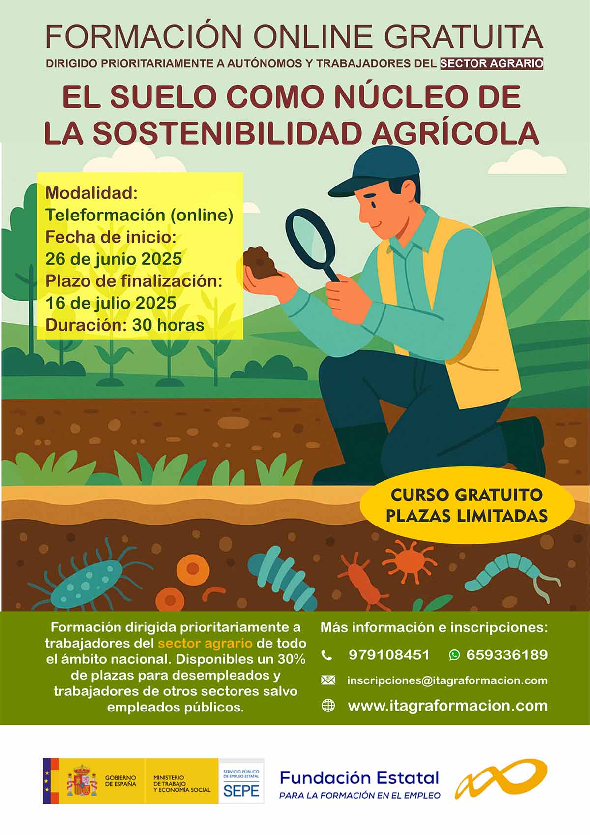 El suelo como núcleo de la sostenibilidad agrícola