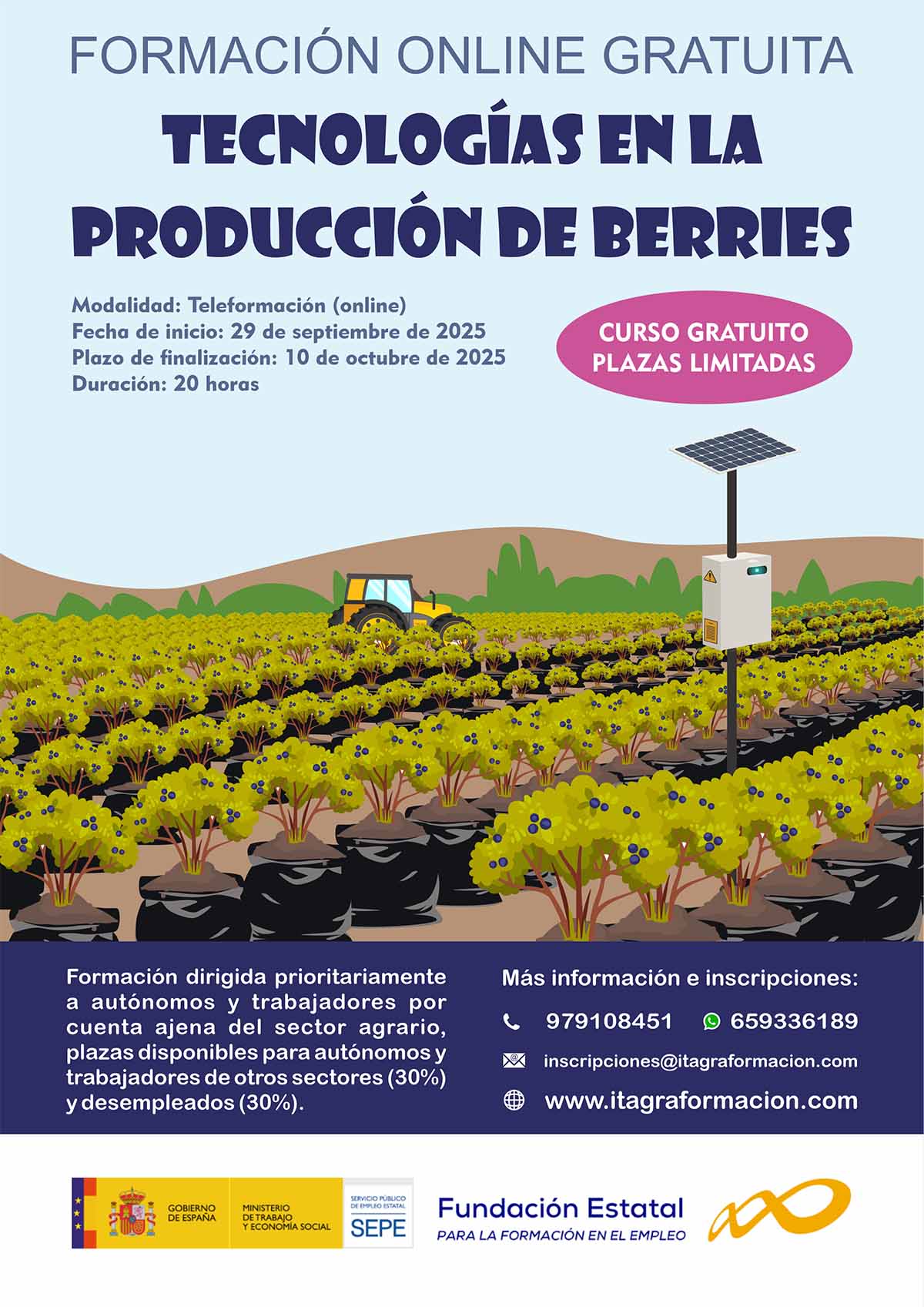 Tecnologías en la producción de berries