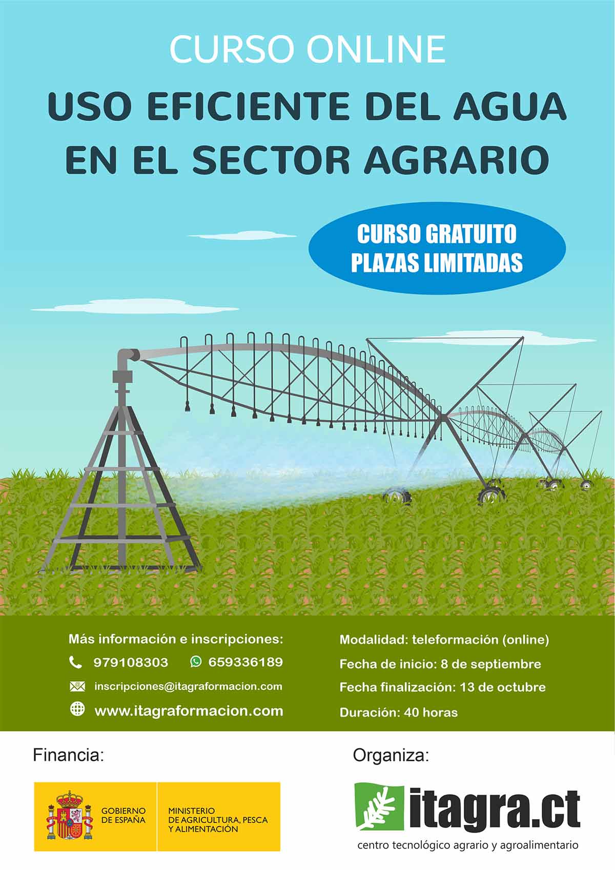 Uso eficiente del agua en el sector agrario